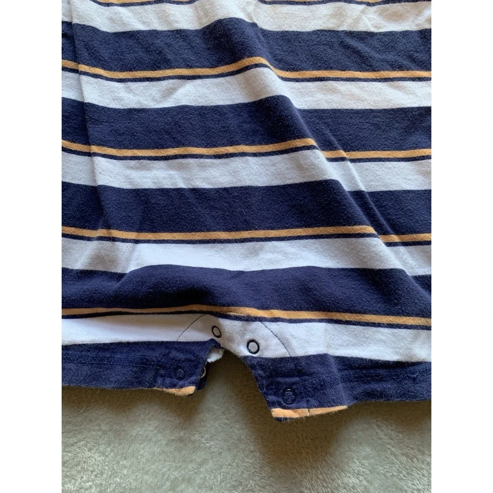 Baby Boys Osh Kosh Striped Romper One Piece Size 24 Months